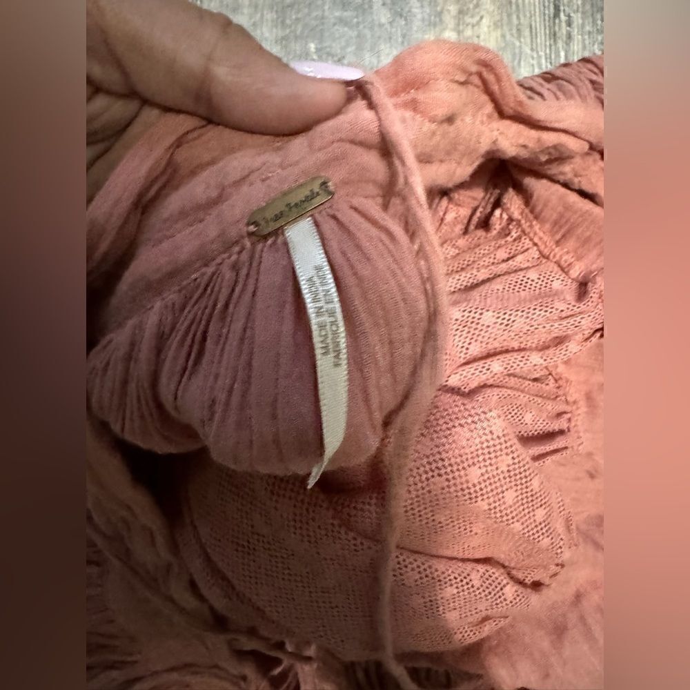 Free people peachy/pinkish dress #17 - Picture 4 of 10